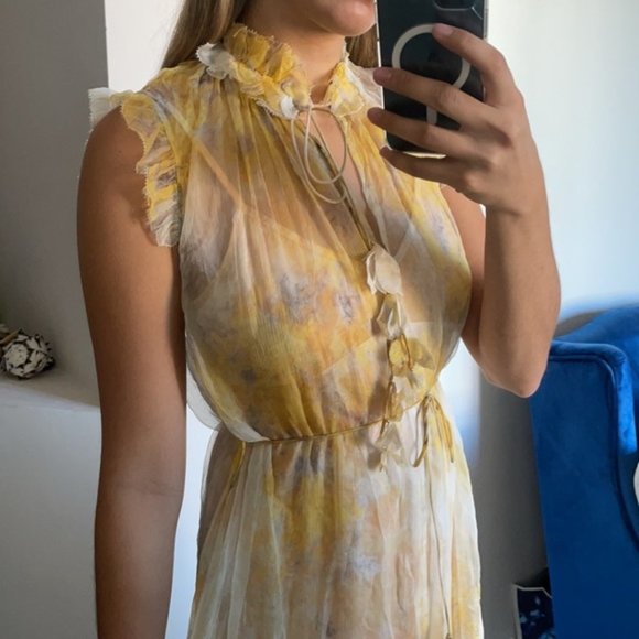 ZIMMERMANN Printed Knee-Length Dress Size Zimmermann 1 With Tags - Picture 8 of 10